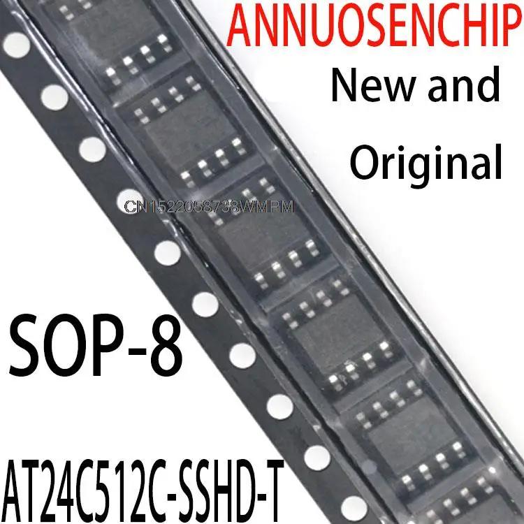 SOP-8 I2C-Compatiable (2 )  EEPROM, 512-Kbit AT24C512C-SSHD-T, 24c512 2FC ޸, ,  , 10 